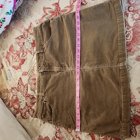 Gap Corduroy Skirt Womans 14 Brown, with 4 Pockets Jean Style Skirt - Picture 9 of 9